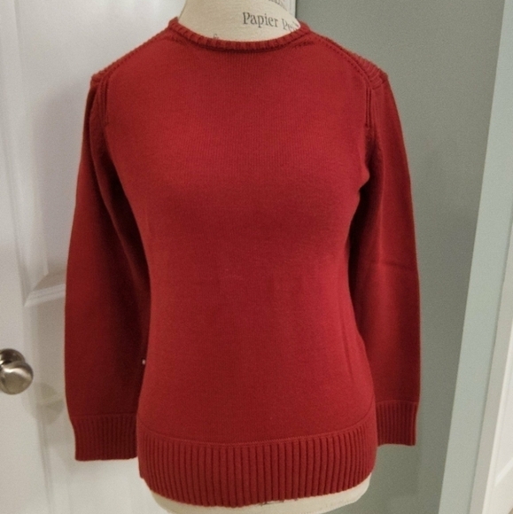 Victorinox Swiss Army Vintage Red Knit Crewneck Sweater - Size Medium - Picture 5 of 11
